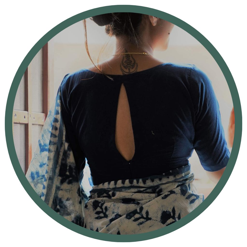 gray and green blouses