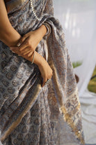 chanderi saree maheshwari saree blockprint saree beautiful saree blue saree